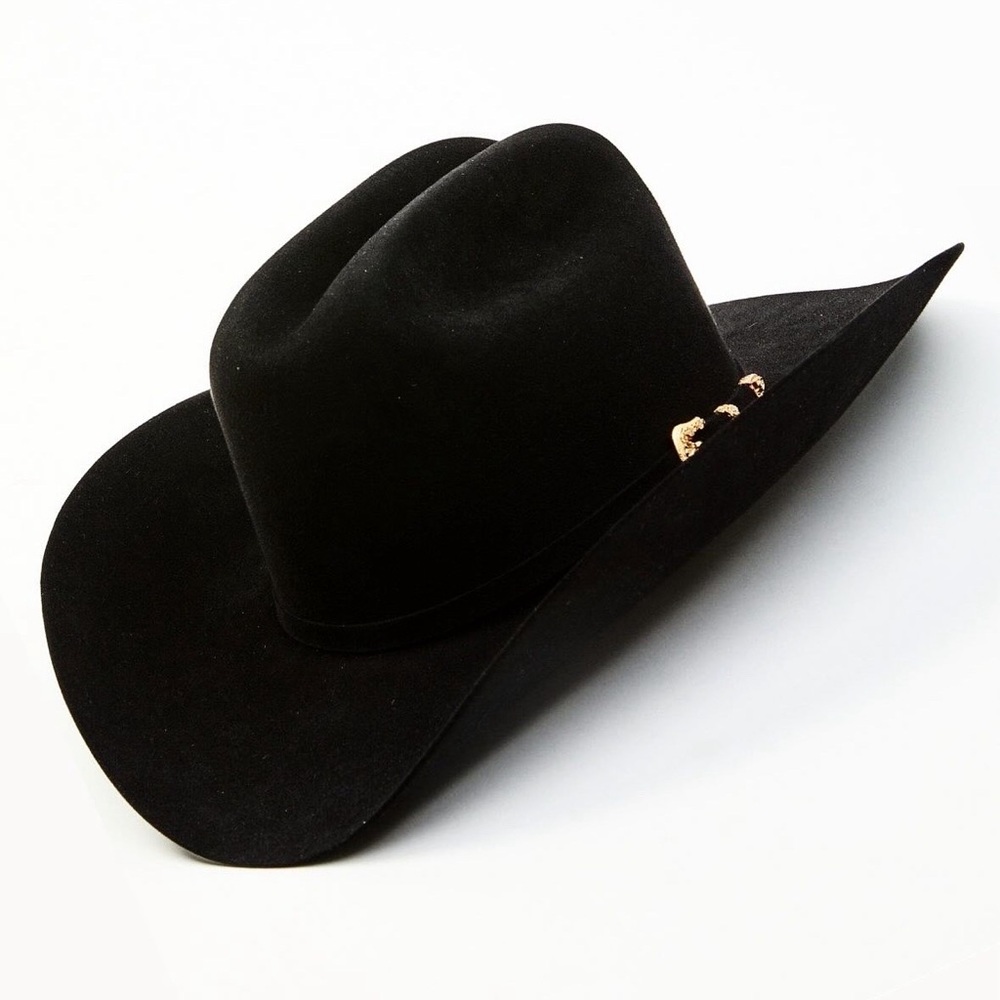 Larry Mahan Black/Silverbelly/White Cowboy Hats Multiple Sizes Ready to ship New